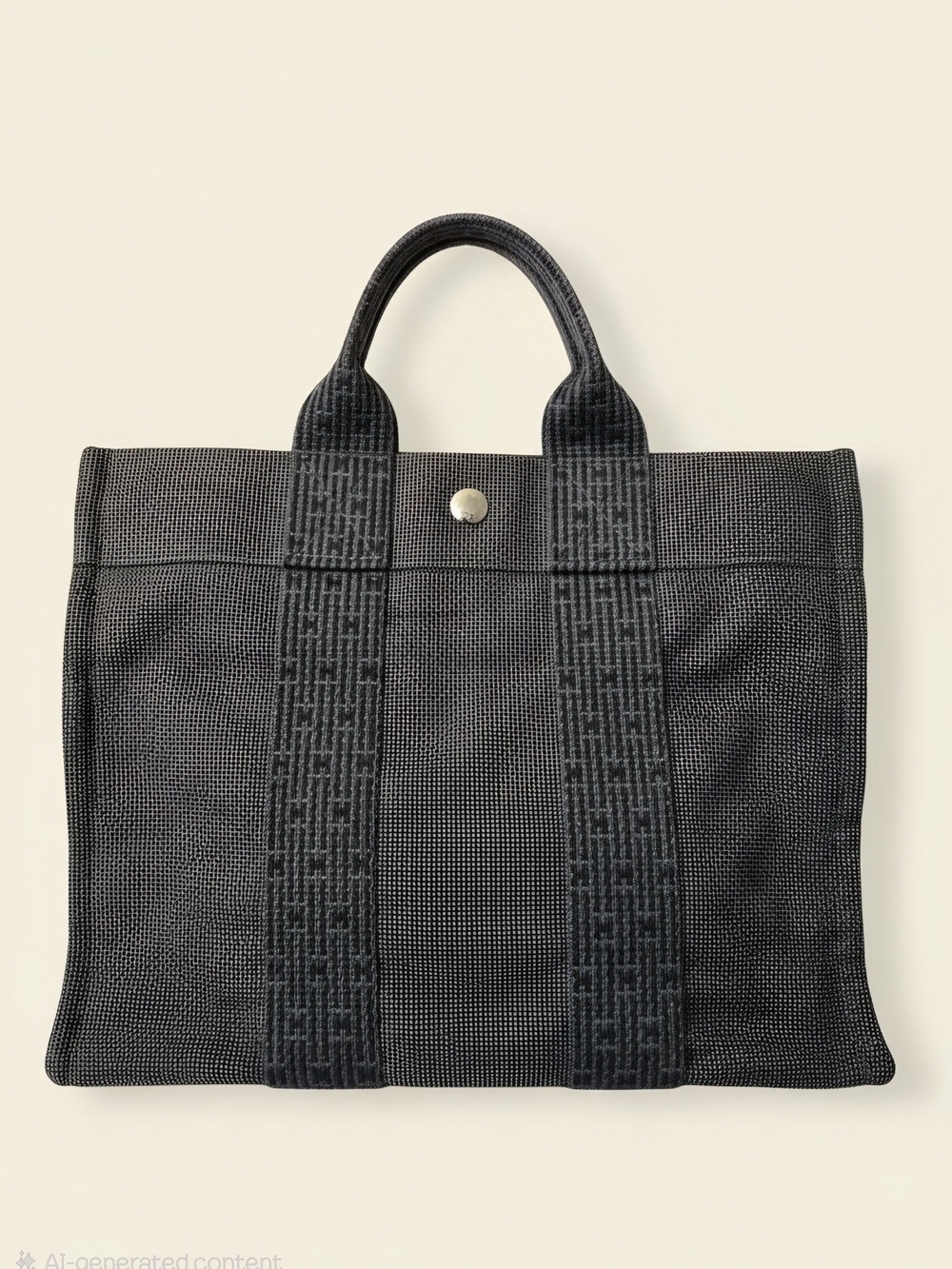 Hèrmes Vintage Canvas Tote Bag PM Size